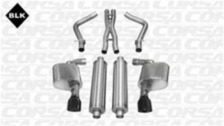 Corsa Xtreme Exhaust System Black Tip 11-14 Charger, 300 6.4L
